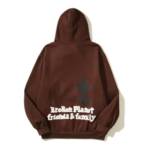 Broken Planet Drake Hours Hoodie Brown