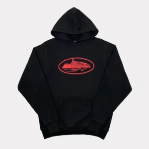 Corteiz Alcatraz Hoodie – Black/Red