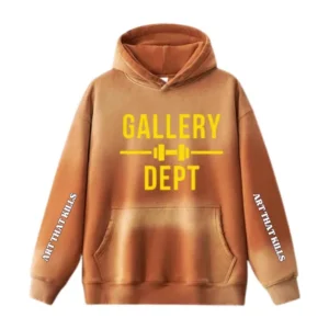 Gallery Dept Brown-White Mix Hoodie