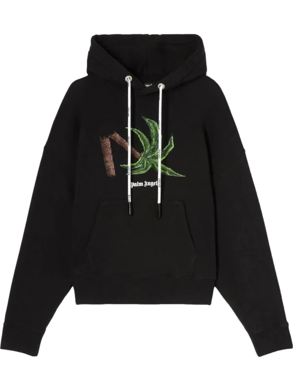 Palm Angels Broken Palm Printed Hoodie