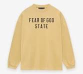 Amber Fear of God Essentials Fear State Logo T-Shirt